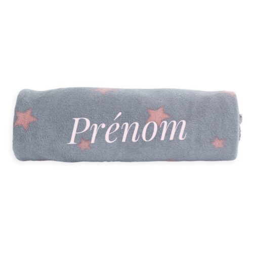 Couverture-bebe-personnalisee etoiles
